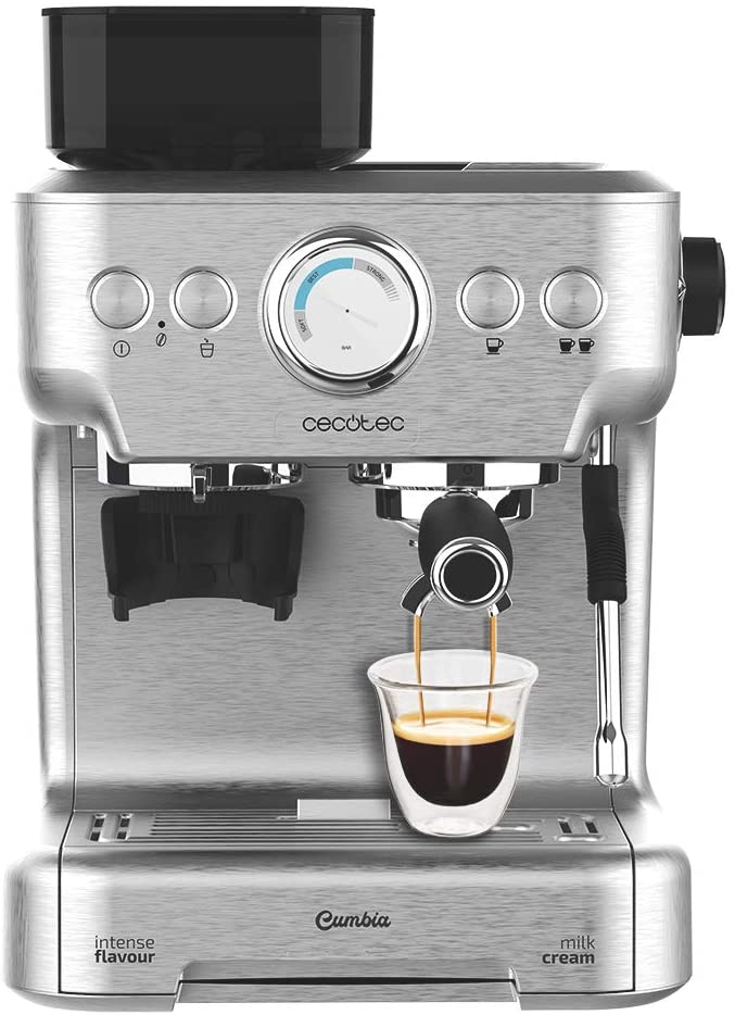 Las mejores cafeteras con molinillo integrado: Cecotec Power Espresso 20 Barista Aromax